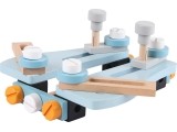 Meistro stalas Ecotoys 2in1 medinis
