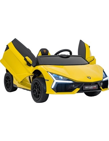 Elektromobilis Lamborghini Revuelto XL STRONG, geltonas