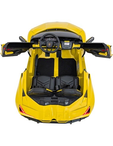 Elektromobilis Lamborghini Revuelto XL STRONG, geltonas