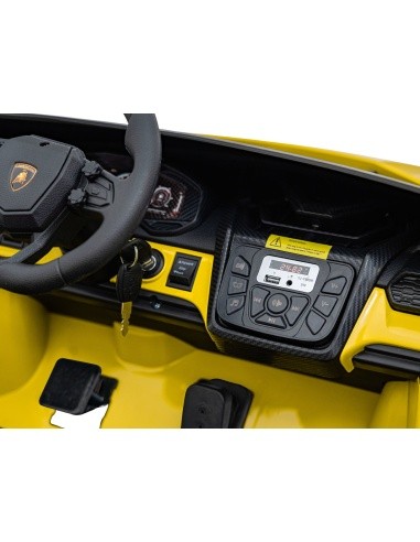 Elektromobilis Lamborghini Revuelto XL STRONG, geltonas