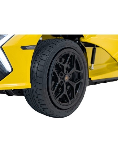Elektromobilis Lamborghini Revuelto XL STRONG, geltonas