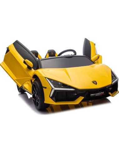 Elektromobilis Lamborghini Revuelto XL, geltonas