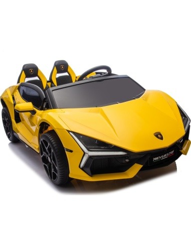 Elektromobilis Lamborghini Revuelto XL, geltonas