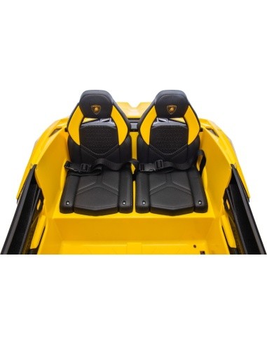 Elektromobilis Lamborghini Revuelto XL, geltonas