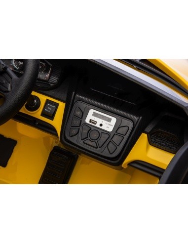Elektromobilis Lamborghini Revuelto XL, geltonas