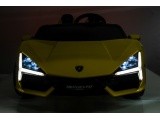 Elektromobilis Lamborghini Revuelto XL, geltonas