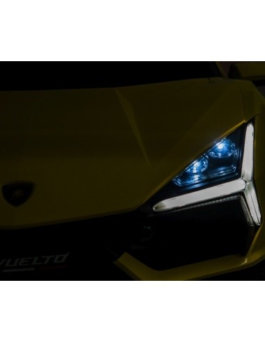Elektromobilis Lamborghini Revuelto XL, geltonas