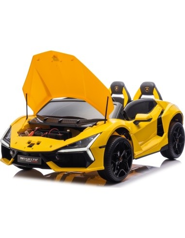 Elektromobilis Lamborghini Revuelto XL, geltonas