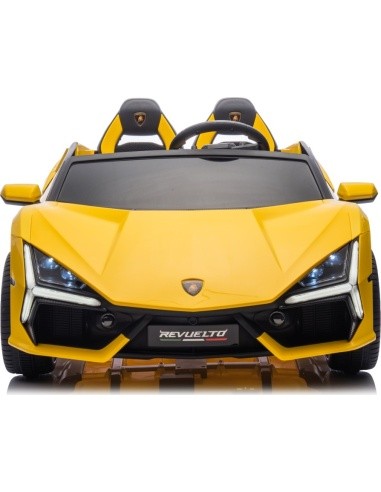 Elektromobilis Lamborghini Revuelto XL, geltonas
