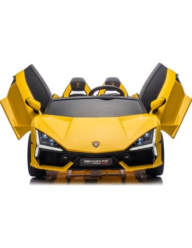 Elektromobilis Lamborghini Revuelto XL, geltonas