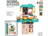 Kitchen Kitchenette with Light Function 43 pieces. Blue
