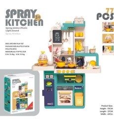 Kitchen Kitchenette with Light and Sound Function 78 pieces.