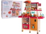 Kitchen Kitchenette with Light and Sound Function 65 pcs. Pink