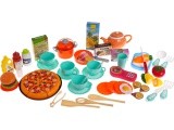 Kitchen Kitchenette with Light and Sound Function 65 pcs. Pink