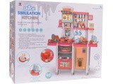 Kitchen Kitchenette with Light and Sound Function 65 pcs. Pink