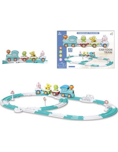 Happy Dinosaur Track Train 33 pcs.