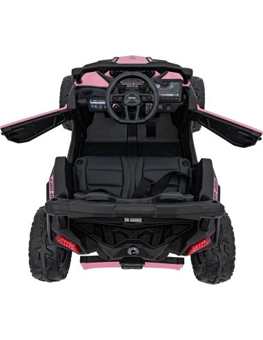 Elektromobilis keturratis Can-Am Maverick, rožinis