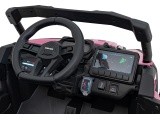 Elektromobilis keturratis Can-Am Maverick, rožinis