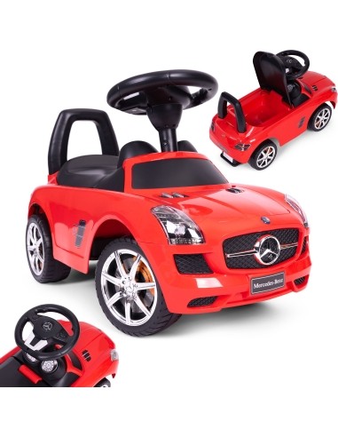 Rider, pusher Mercedes red SLS