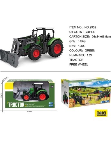 Green Tractor with Dozer