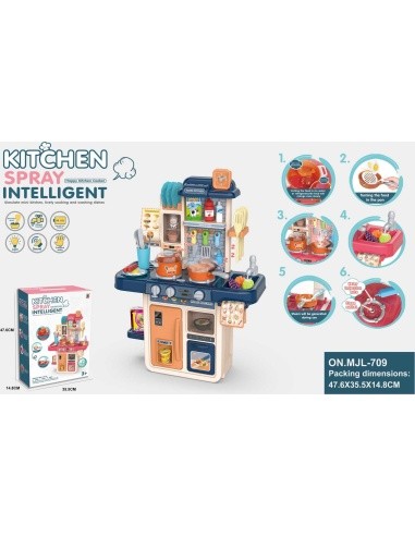 Kitchen Kitchenette with Light, Sound, Water and Steam Function 42 pcs.