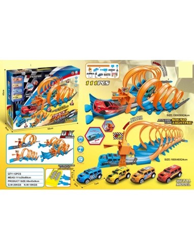 Extreme Race Track with Light and Sound Function 111pcs.