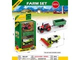 Set of Agricultural Vehicles Tractor + Harvester