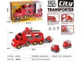 Set of Vehicles: Tow Truck + Fire Trucks