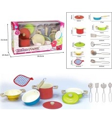 Set of Colorful Pots + Accessories