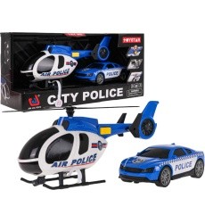 Helicopter + Police Car Set