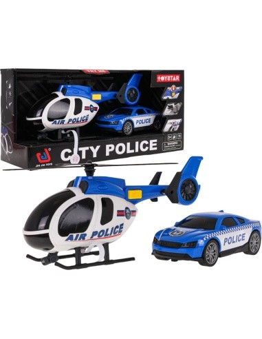Helicopter + Police Car Set