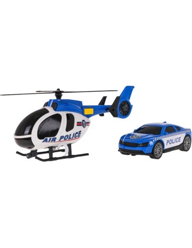 Helicopter + Police Car Set