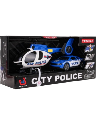 Helicopter + Police Car Set
