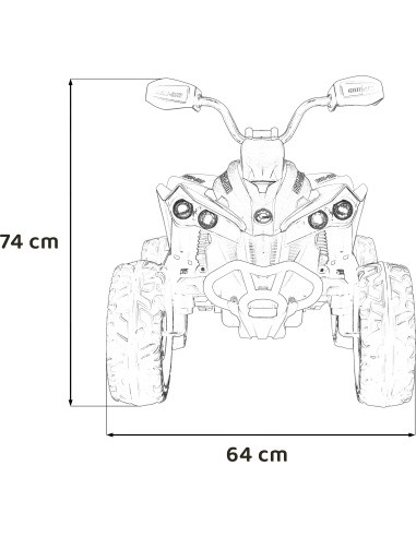 Keturratis Maverick ATV žalias