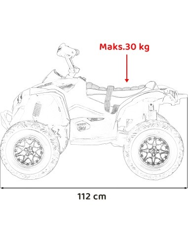 Keturratis Maverick ATV žalias