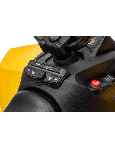 Keturratis Maverick ATV geltonos spalvos