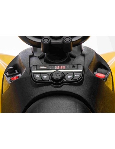 Keturratis Maverick ATV geltonos spalvos