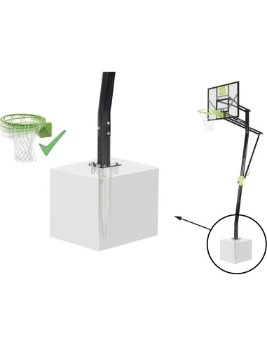 EXIT Galaxy Inground Basket (with Dunkring) In-ground Rectangular Polycarbonate (PC)
