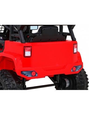 "Jeep" tamsiai raudonos spalvos transporto priemonė