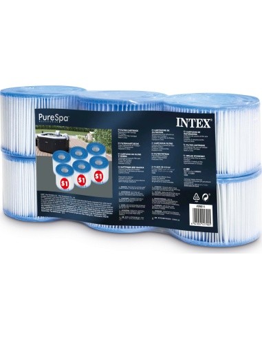 S1 filters set of 6pcs Pure SPA set INTEX 29011