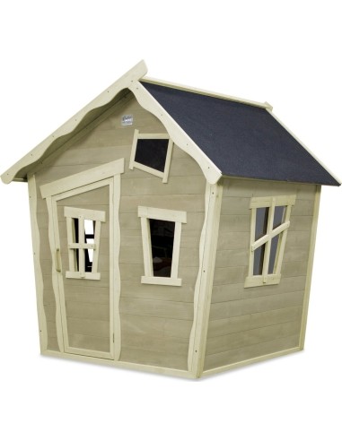 EXIT Crooky 100 wooden playhouse - grey-beige