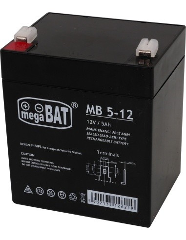 Vehicle parts battery 12V/5AH