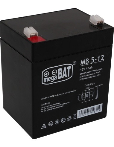 Vehicle parts battery 12V/5AH