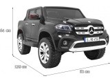 "Mercedes Benz X-Class" juodos spalvos