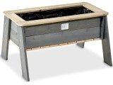 EXIT Aksent Kids Planter Table L Table planter Freestanding Wood Grey Outdoor