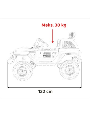 OFF-ROAD 3.0 transporto priemonė Raudona