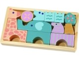 Wooden blocks animals 13 pcs. Animals Ecotoys