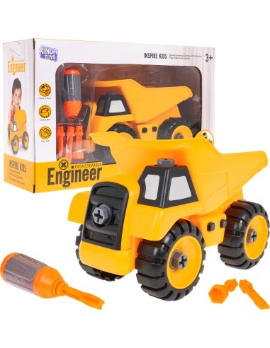 Construction vehicle tipper for turning