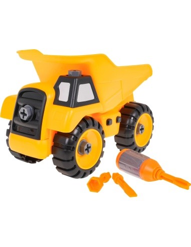 Construction vehicle tipper for turning