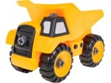 Construction vehicle tipper for turning